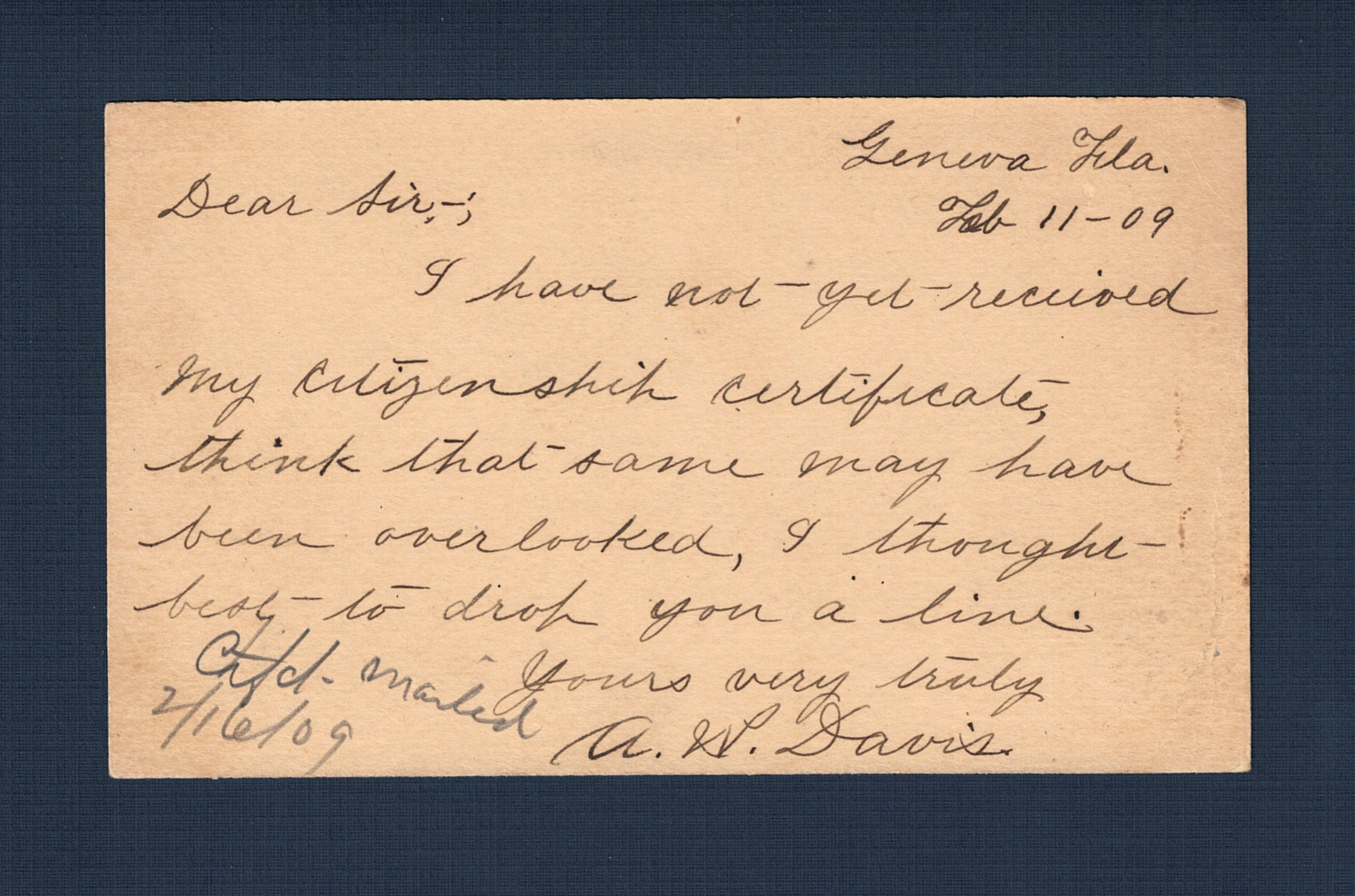 19090212 Geneva FL to Orlando FL - Back